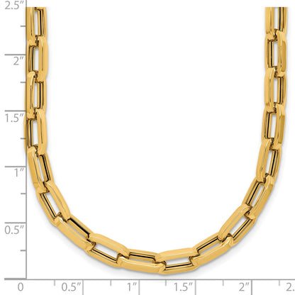 Polished Fancy Line Necklace 18"