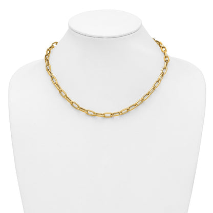 Polished Fancy Link with .5in ext. Necklace