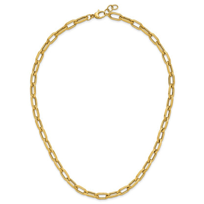 Polished Fancy Link with .5in ext. Necklace