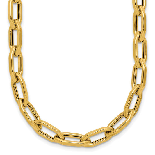 Polished Fancy Link with .5in ext. Necklace