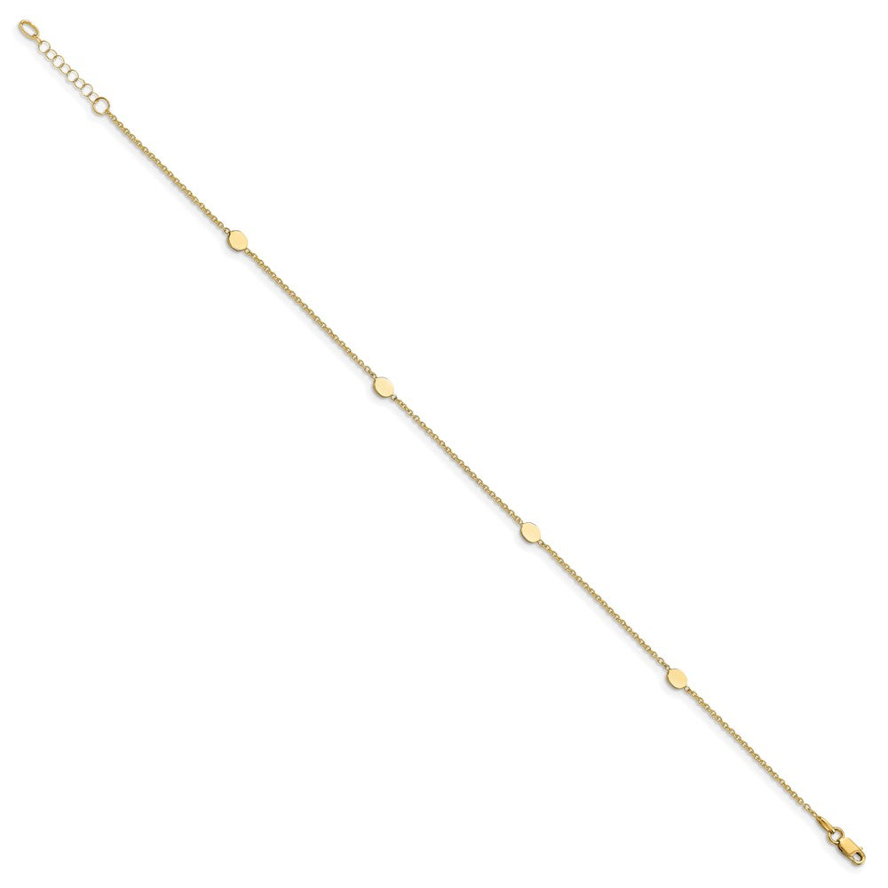 Polished w/1in ext. Anklet