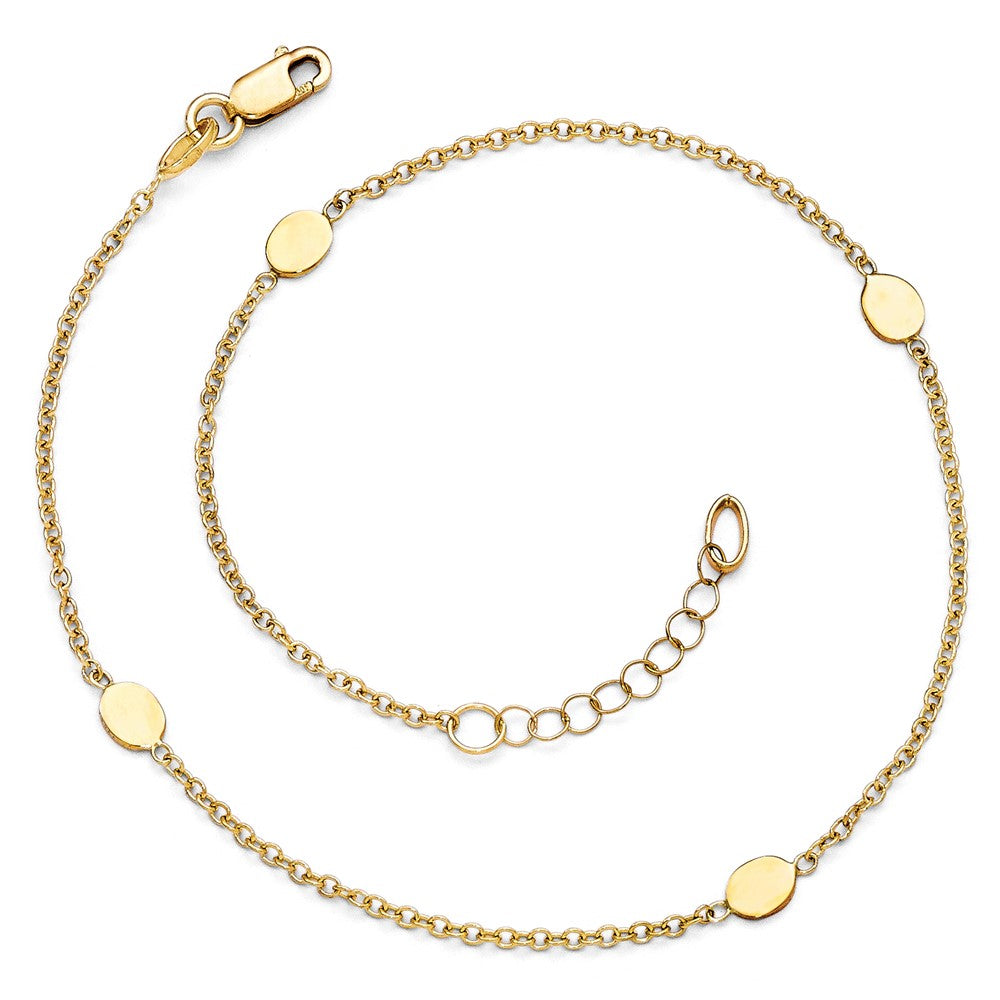 Polished w/1in ext. Anklet