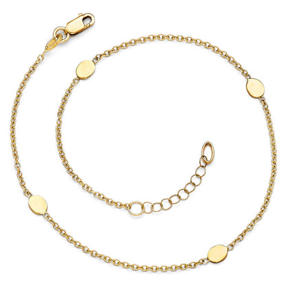 Polished w/1in ext. Anklet