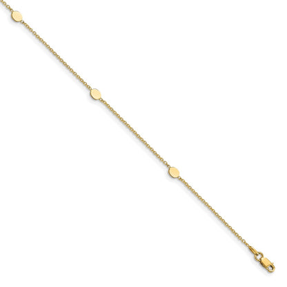Polished w/1in ext. Anklet