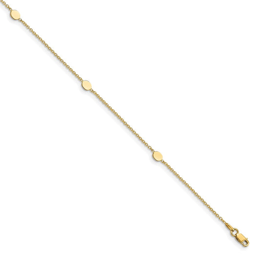 Polished w/1in ext. Anklet