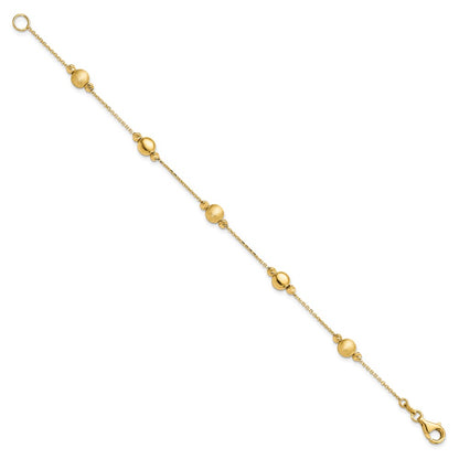 D/C Scratch Finish Polished Bracelet 7.5"