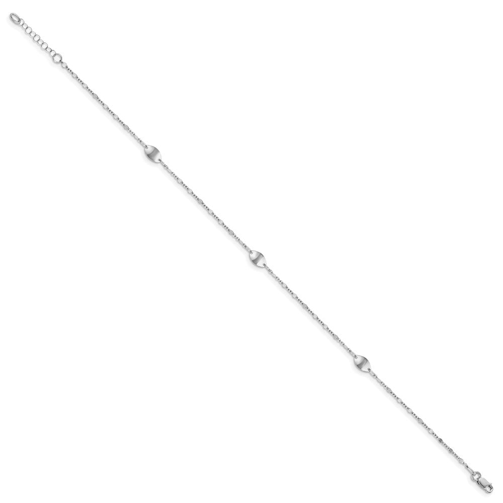 Polished with 1in ext. Anklet
