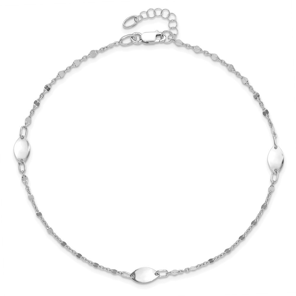 Polished with 1in ext. Anklet
