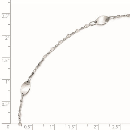 Polished with 1in ext. Anklet