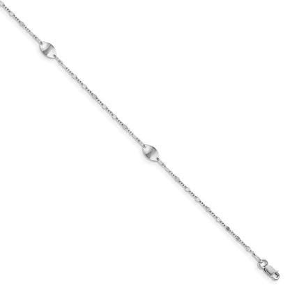 Polished with 1in ext. Anklet