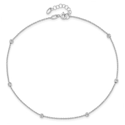 D/C Beaded with 1in ext. Anklet