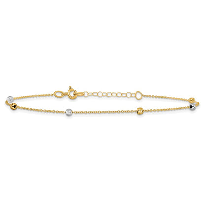 Polished D/C with 1in ext. Anklet