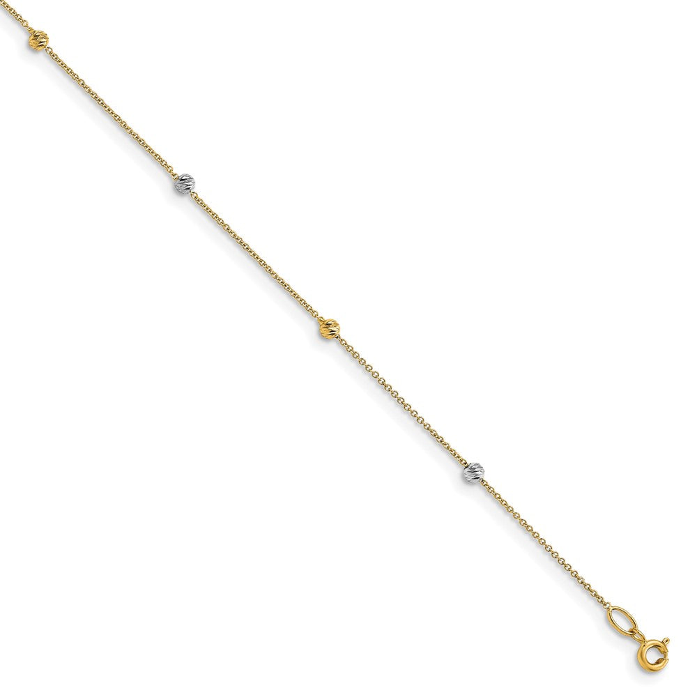 Polished D/C with 1in ext. Anklet
