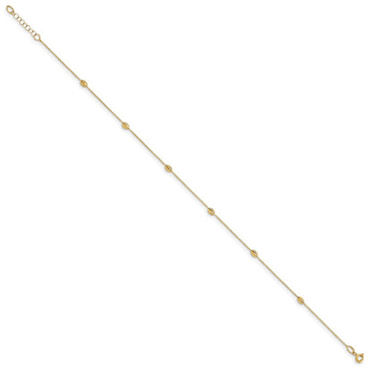 Polished and D/C with 1in ext. Anklet