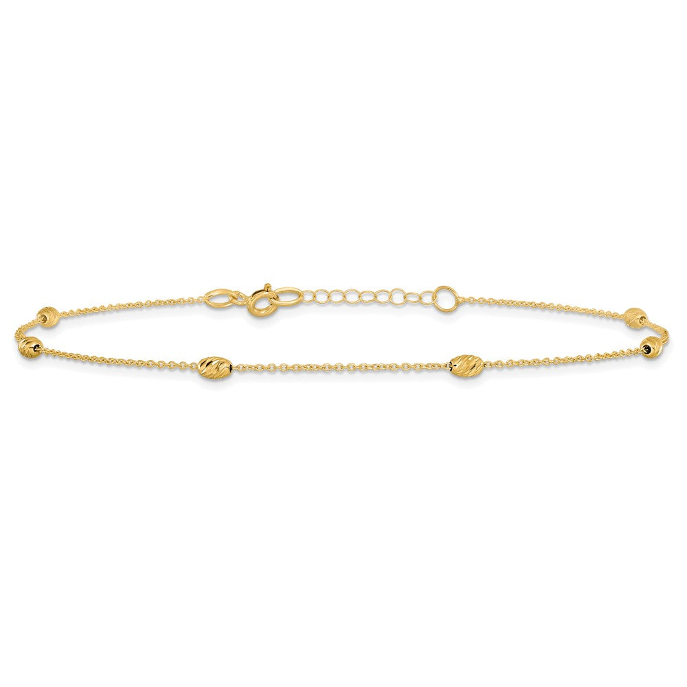 Polished and D/C with 1in ext. Anklet