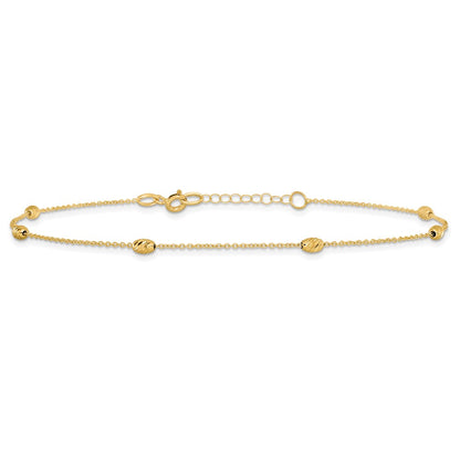 Polished and D/C with 1in ext. Anklet