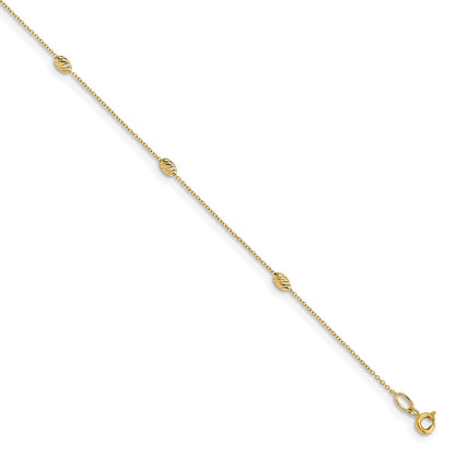 Polished and D/C with 1in ext. Anklet
