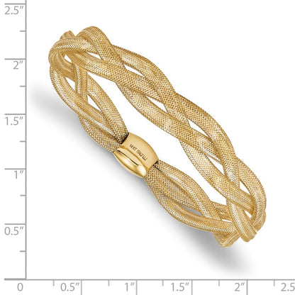 Fancy Stretch Bangle Bracelet 7.5" - 10.5mm