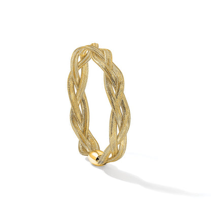 Fancy Stretch Bangle Bracelet 7.5" - 10.5mm