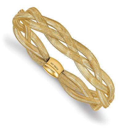 Fancy Stretch Bangle Bracelet 7.5" - 10.5mm