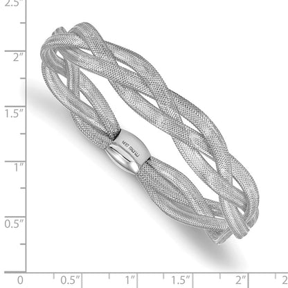 Fancy Stretch Bangle Bracelet 7.5" - 10.5mm