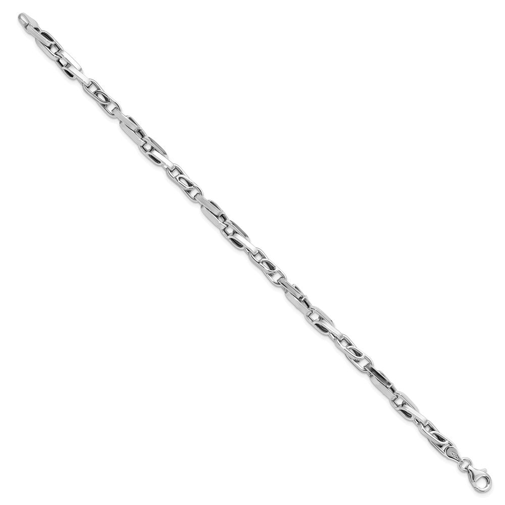 Polished Fancy Link Bracelet 8.25" - 7.24g