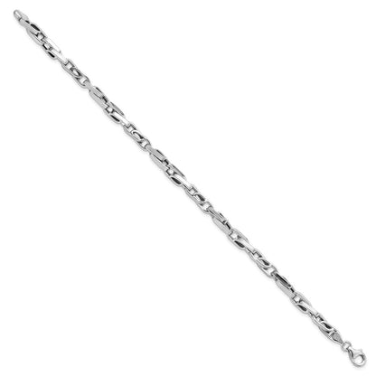 Polished Fancy Link Bracelet 8.25" - 7.24g