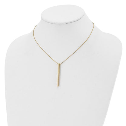 Polished Bar 2in ext. Necklace