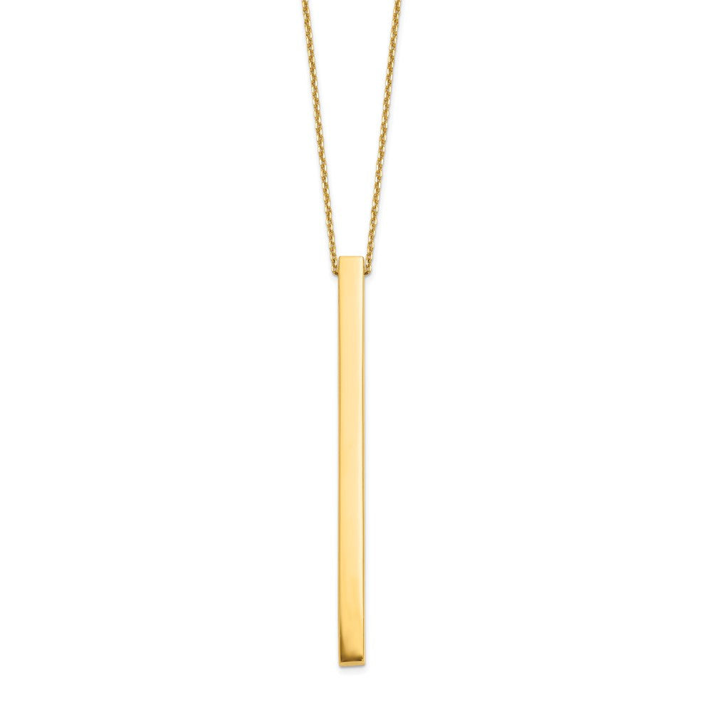 Polished Bar 2in ext. Necklace