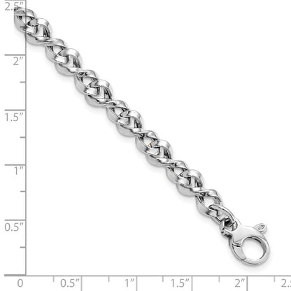 Polished Fancy Twisted Link Bracelet 7.5" - 6mm