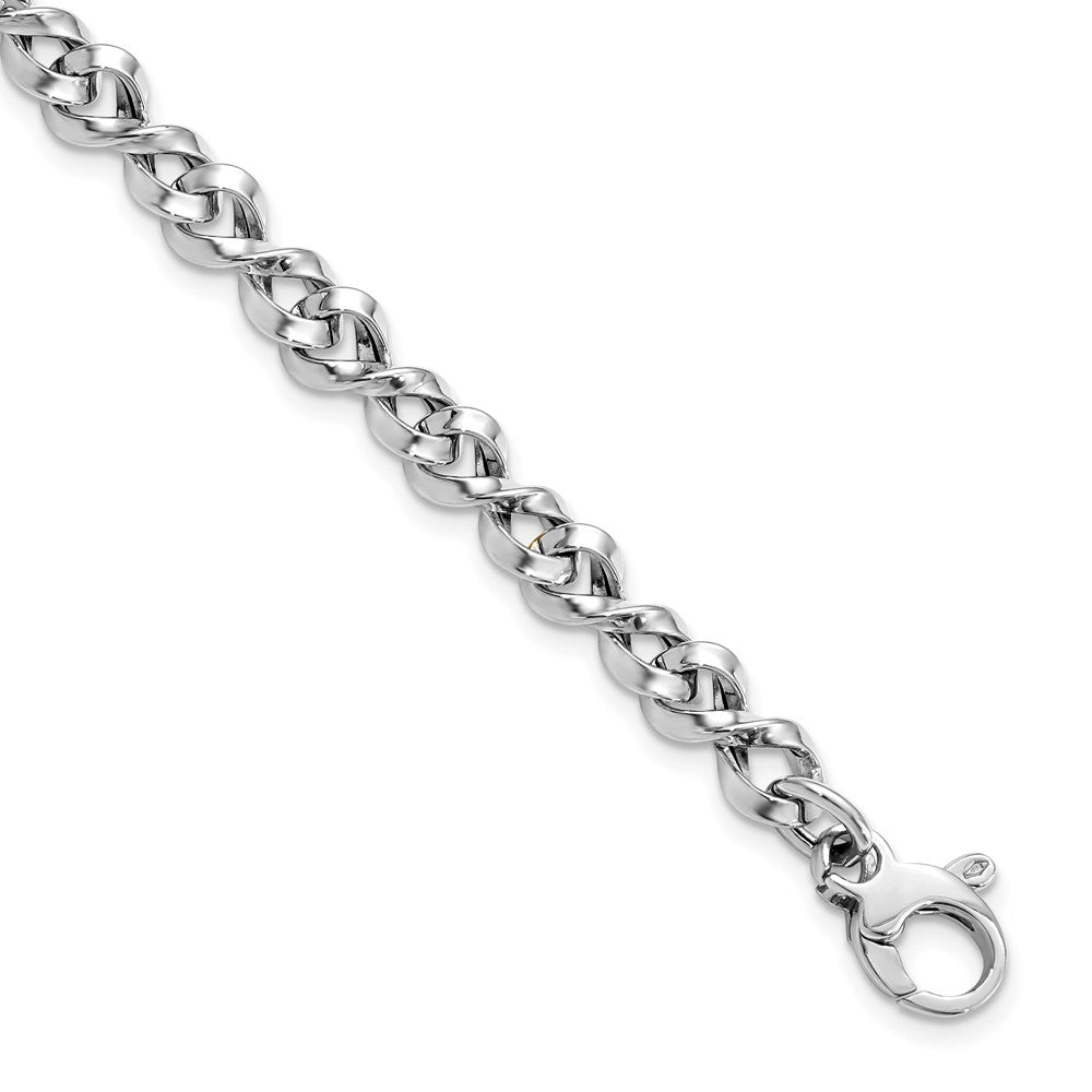 Polished Fancy Twisted Link Bracelet 7.5" - 6mm