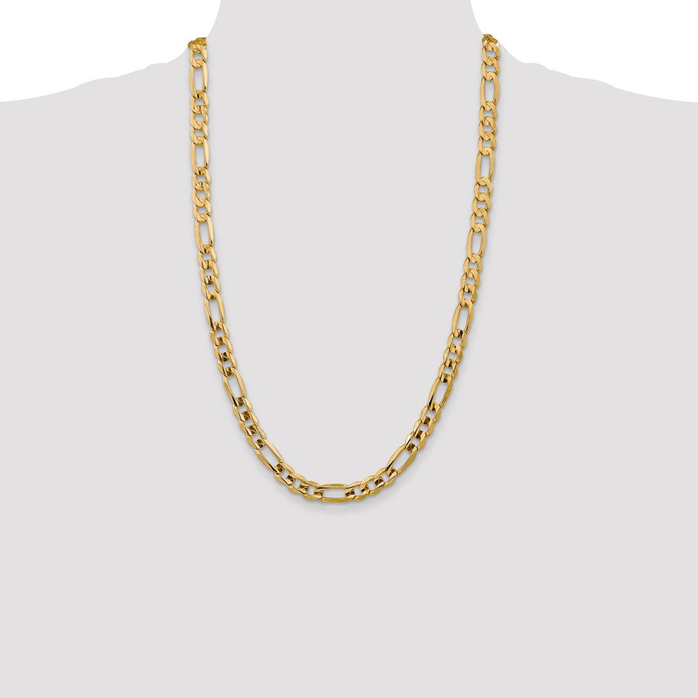 7.5mm Concave Open Figaro Chain