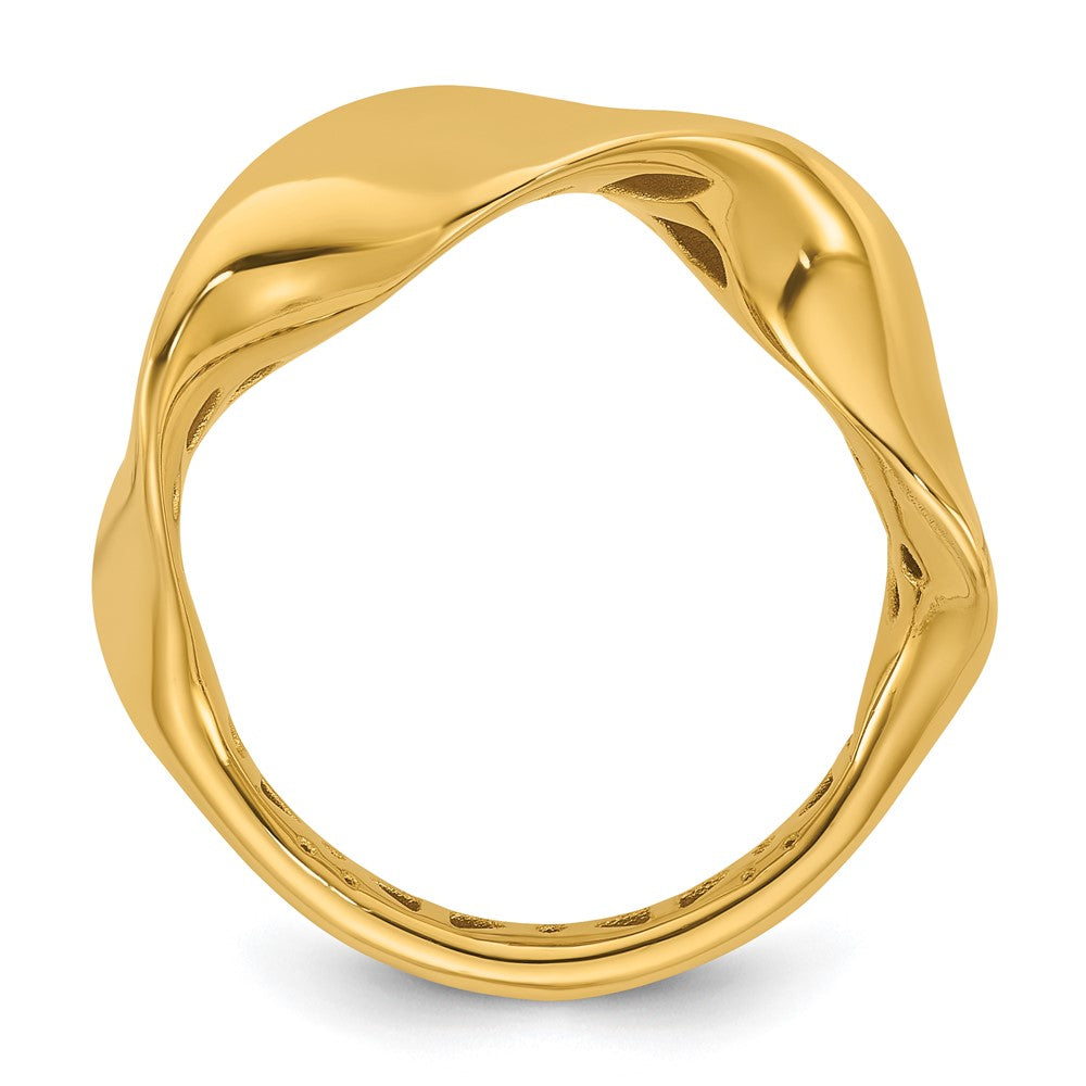 Polished Wavy Ring