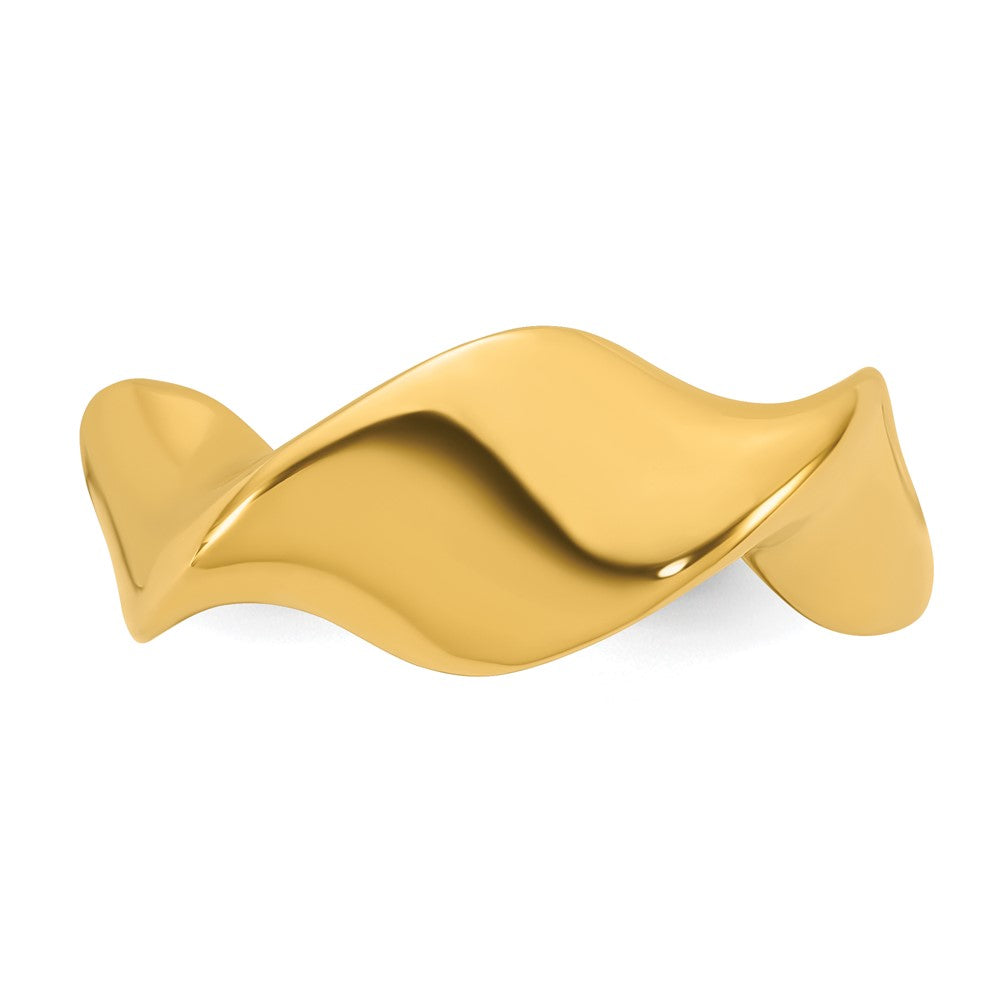 Polished Wavy Ring