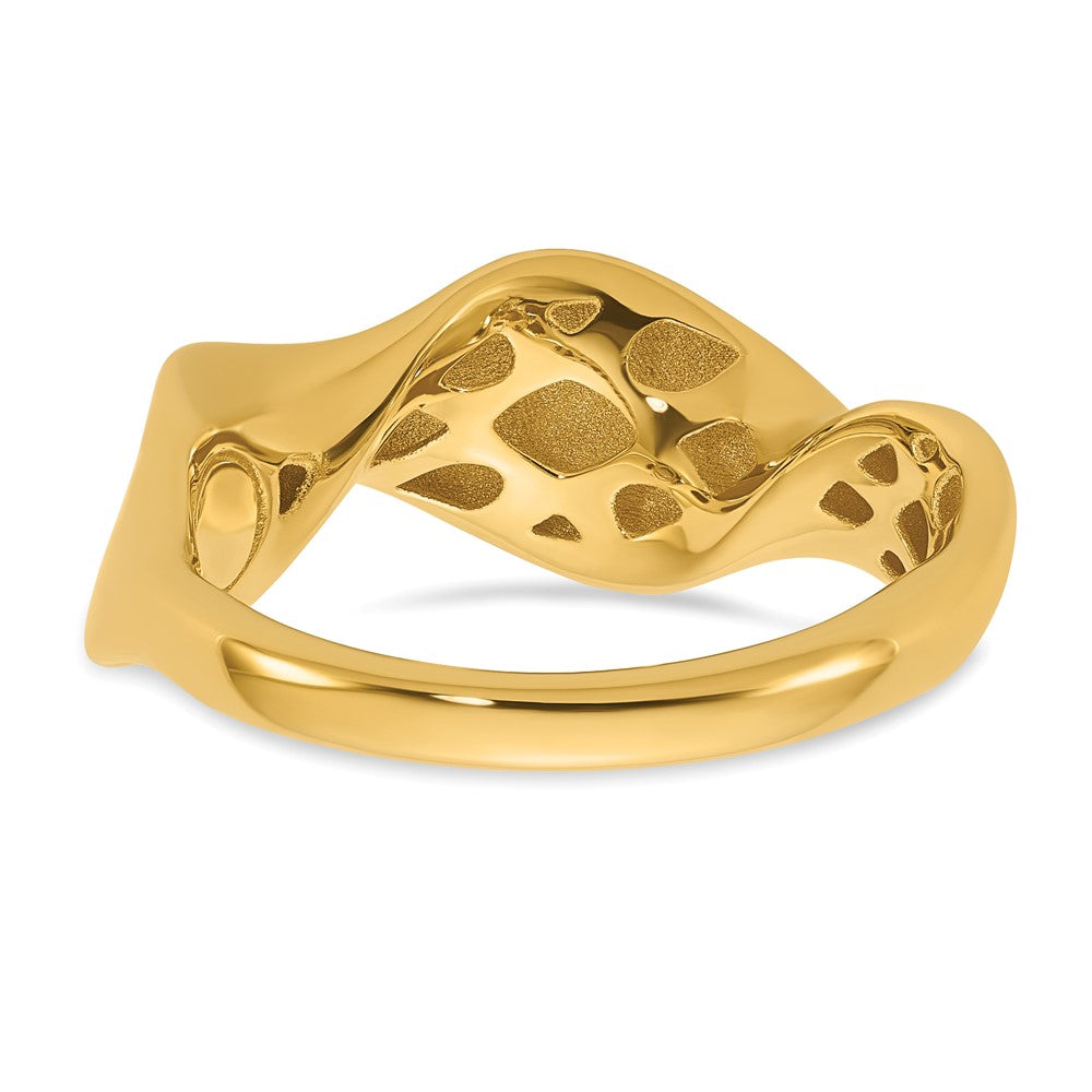 Polished Wavy Ring