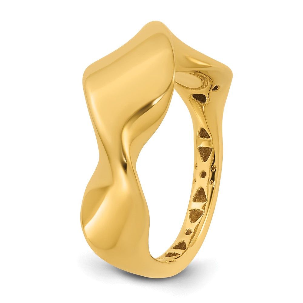 Polished Wavy Ring
