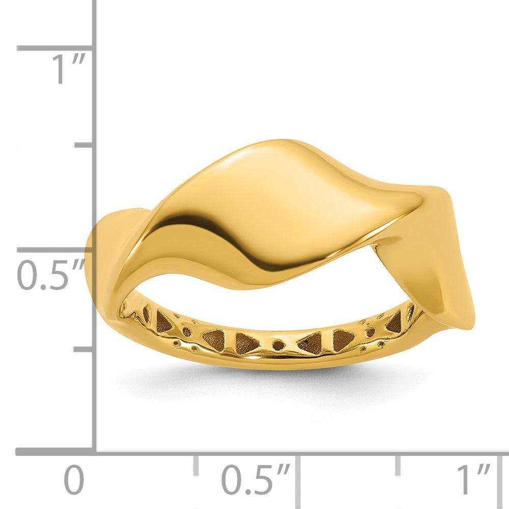 Polished Wavy Ring
