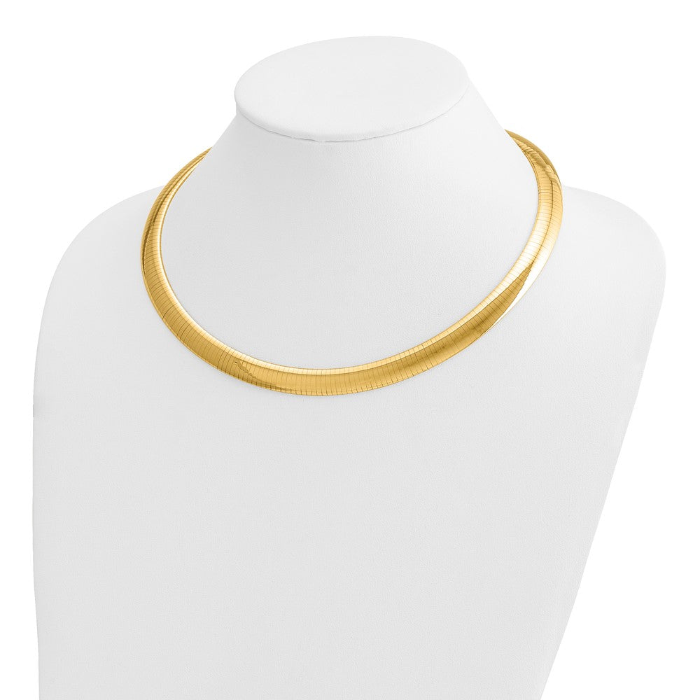 10mm Domed Omega Necklace