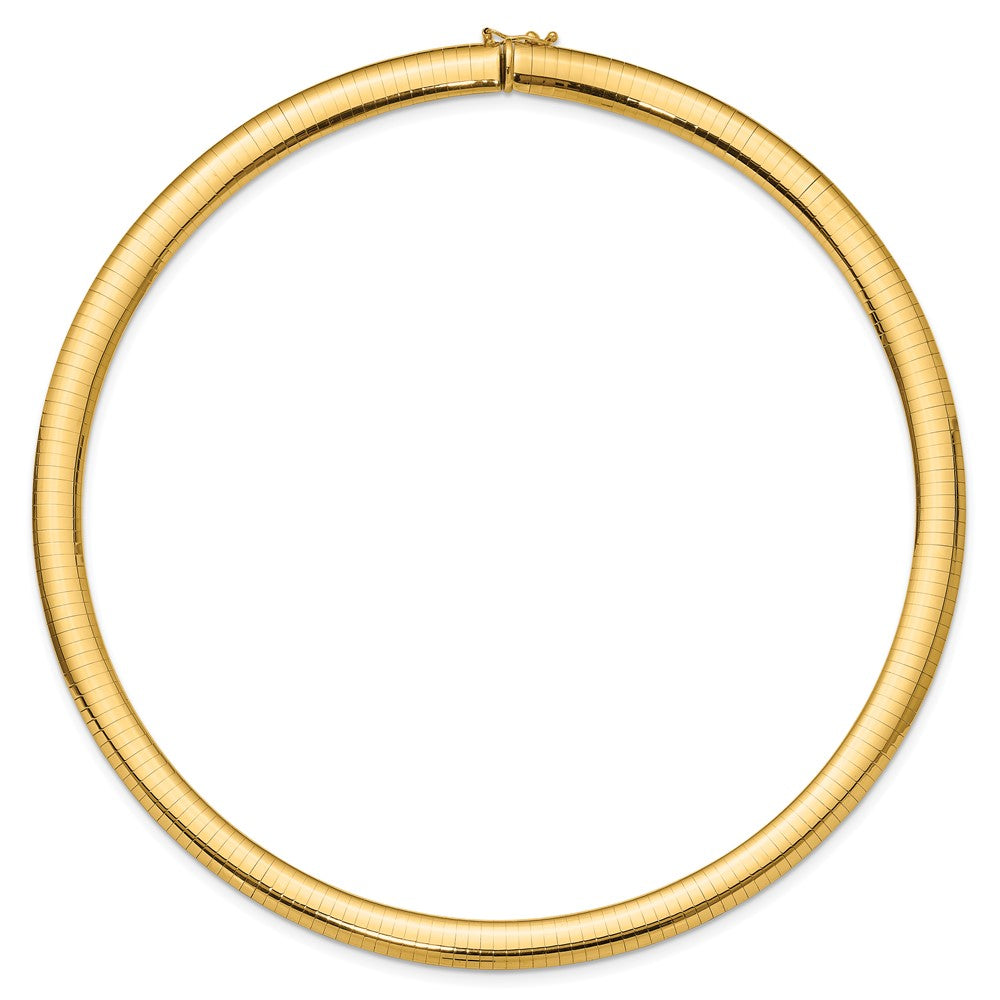 8mm Domed Omega Necklace