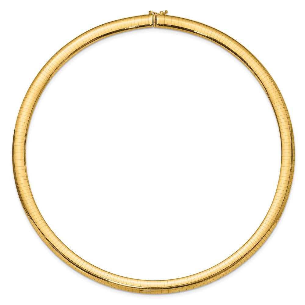 8mm Domed Omega Necklace