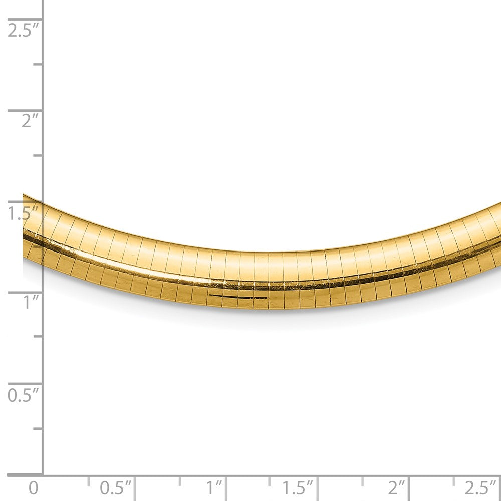 8mm Domed Omega Necklace