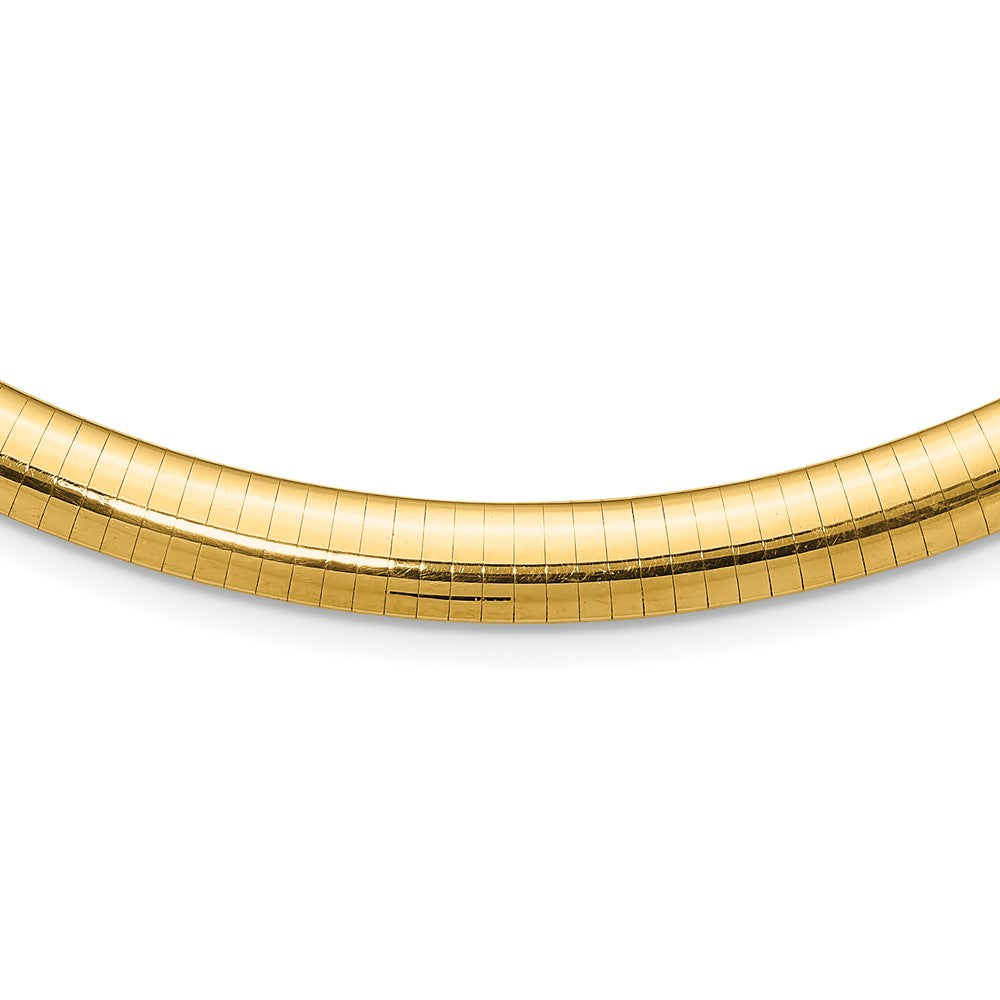 8mm Domed Omega Necklace