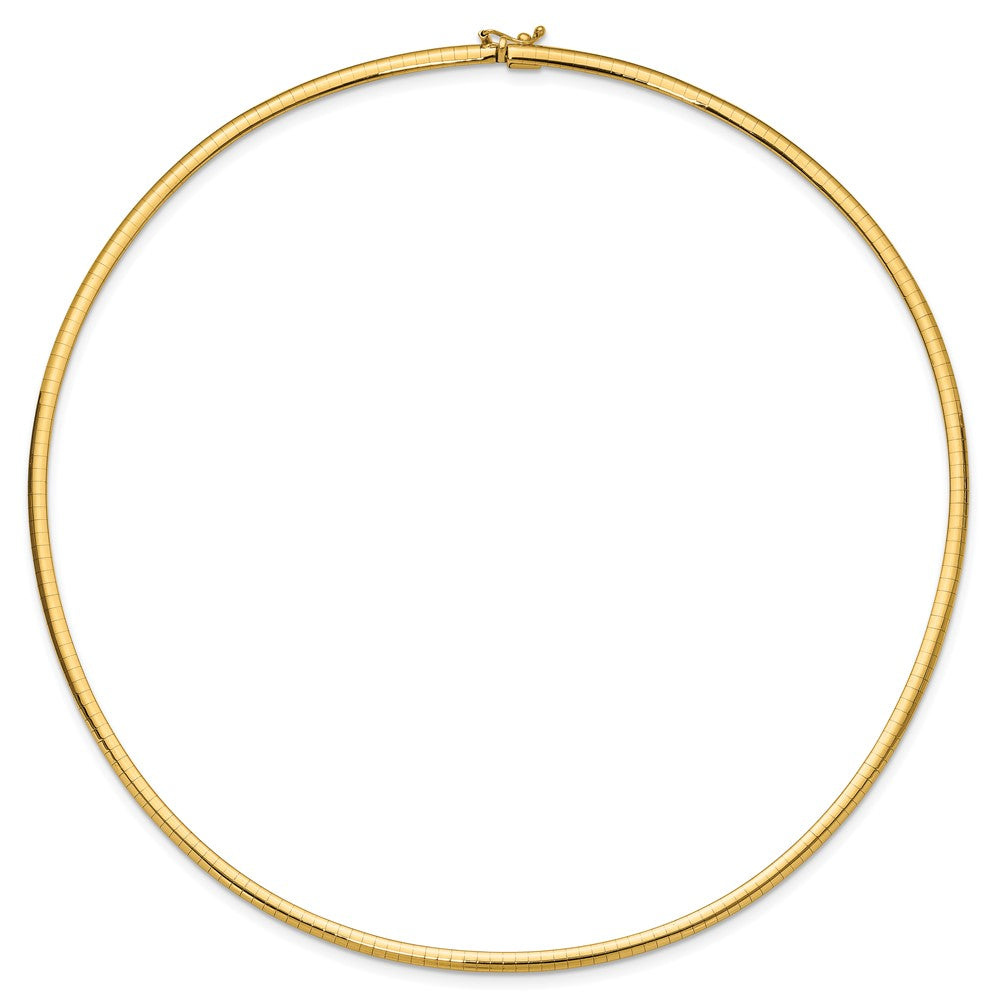 3mm Lightweight Omega Necklace