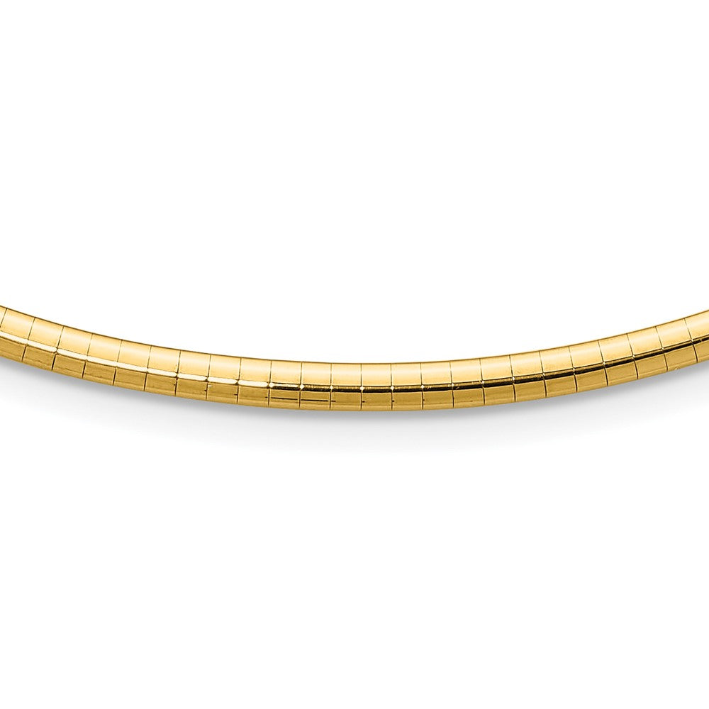 3mm Lightweight Omega Necklace