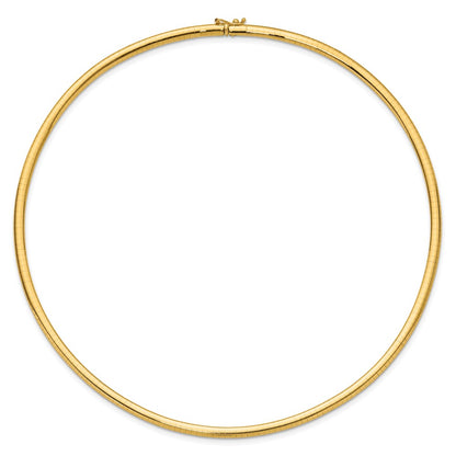 4mm Lightweight Domed Omega Necklace
