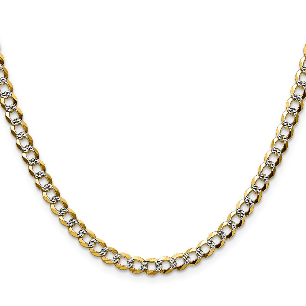 4.7mm Lightweight Pavé Flat Cuban Chain