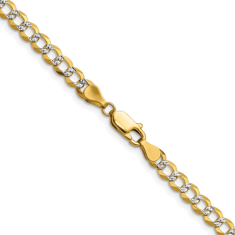 4.7mm Lightweight Pavé Flat Cuban Chain