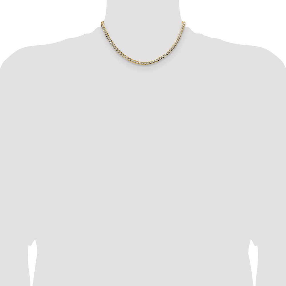4.7mm Lightweight Pavé Flat Cuban Chain