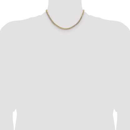 4.7mm Lightweight Pavé Flat Cuban Chain