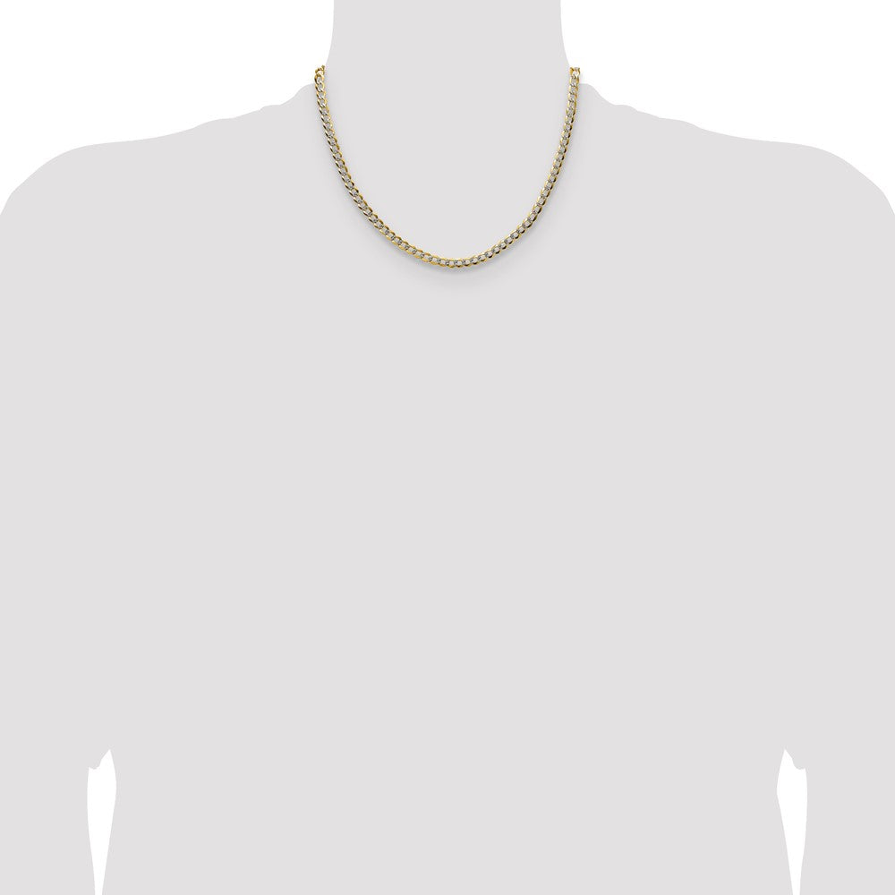4.7mm Lightweight Pavé Flat Cuban Chain